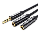 VENTION 3.5mm Male to 2*3.5mm Female Stereo Splitter Cable