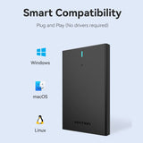 Vention 2.5 Inch SATA Hard Drive Enclosure (USB 3.1 Gen 2-C) Black