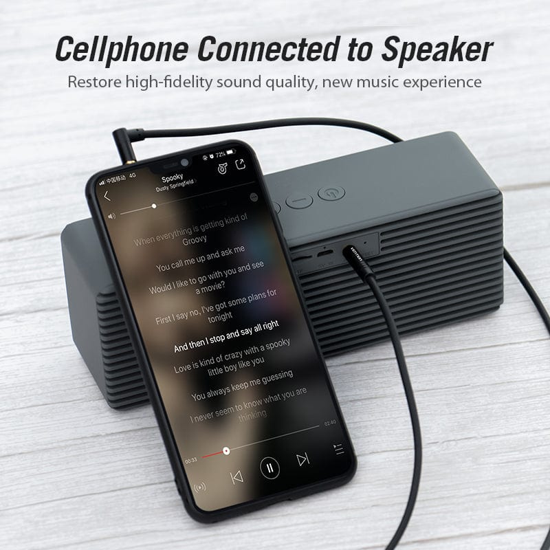 3.5mm Male to 90°Male Audio Cable Black Metal Type