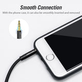 3.5mm Male to 90°Male Audio Cable Black Metal Type