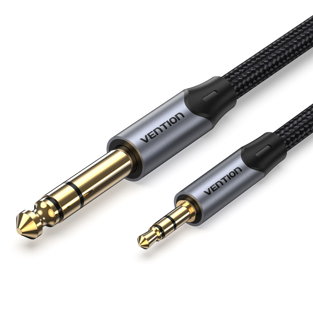 VENTION 3.5mm to 6.5mm audio cable with durable braided design for high-quality sound transfer