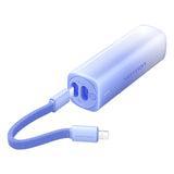 VENTION 5000mAh power bank in blue with a USB charging cable for portable device charging