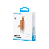 VENTION 5000mAh power bank in packaging, ideal for charging devices on the go