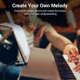 Vention 6.5mm audio cable connecting mixer to keyboard for music creation