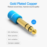 VENTION 6.35mm Male to 3.5mm Female Audio Adapter Blue Aluminum Alloy Type