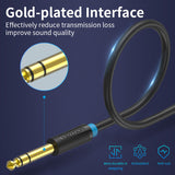 VENTION 6.5mm Male to 3.5mm Male Audio Cable UAE with gold-plated connectors for enhanced sound quality