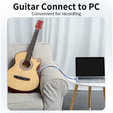 VENTION 6.5mm Male to 3.5mm Male Audio Cable UAE connecting a guitar to a PC for recording