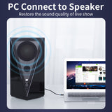 VENTION 6.5mm Male to 3.5mm Male Audio Cable UAE connected from PC to speaker for enhanced sound quality