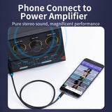 VENTION 6.5mm Male to 3.5mm Male Audio Cable UAE connecting phone to power amplifier for pure stereo sound