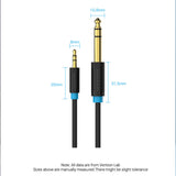 VENTION 6.5mm Male to 3.5mm Male Audio Cable UAE with durable connectors and flexible design