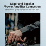 VENTION 6.35mm Male to RCA Female Audio Adapter Blue Aluminum Alloy Type