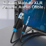 VENTION 6.5mm to XLR audio cable for connecting audio devices with high-quality sound