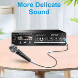 VENTION 6.5mm to XLR audio cable connected to a microphone and amplifier for public address use