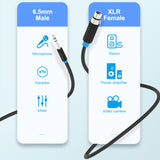 VENTION 6.5mm to XLR audio cable for connecting microphones and mixers to audio equipment