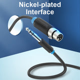 VENTION 6.5mm to XLR audio cable with nickel-plated interface for high-quality sound transfer