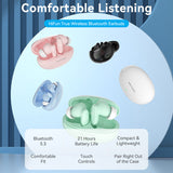 VENTION Bluetooth 5.3 Earbuds in various colors with charging case and features for comfortable listening