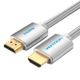 VENTION braided HDMI cable AABI with gold-plated connectors for high-speed data transfer
