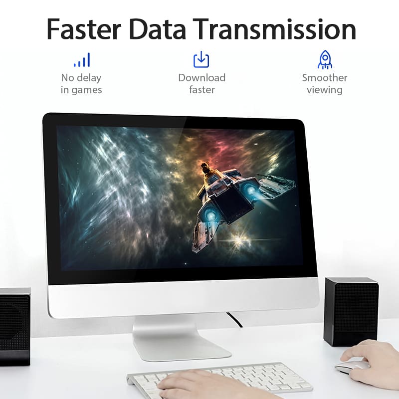 VENTION Cat 6 UTP Ethernet Patch Cable for faster data transmission and smooth viewing experience