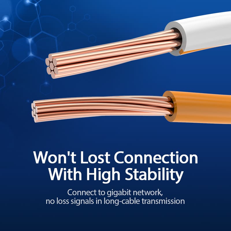 VENTION Cat 6 UTP Ethernet Patch Cable with high stability for reliable gigabit connections