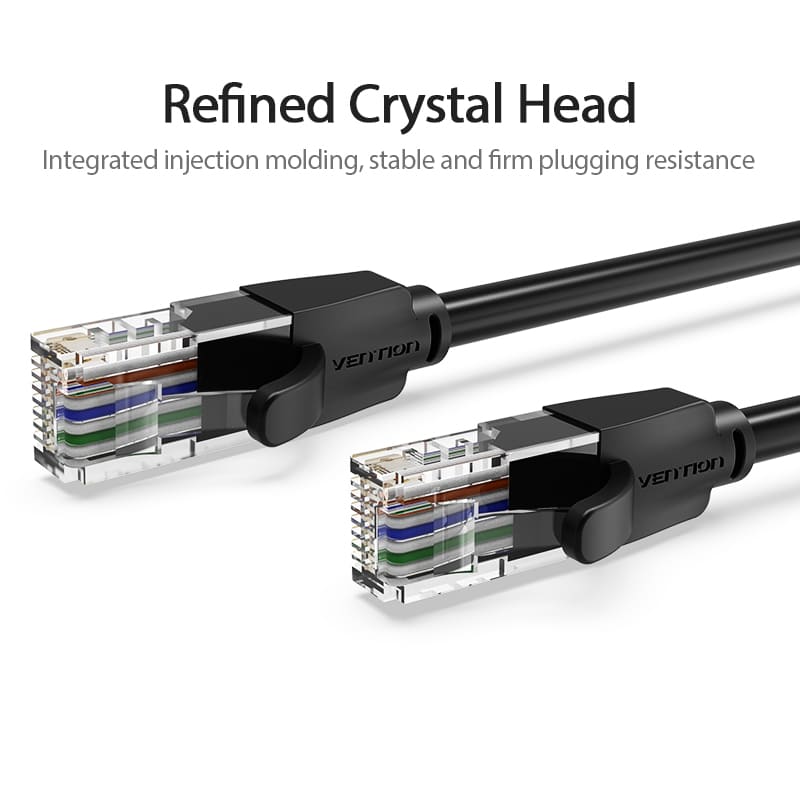 VENTION Cat 6 UTP Ethernet Patch Cable with refined crystal head for stable and firm connection