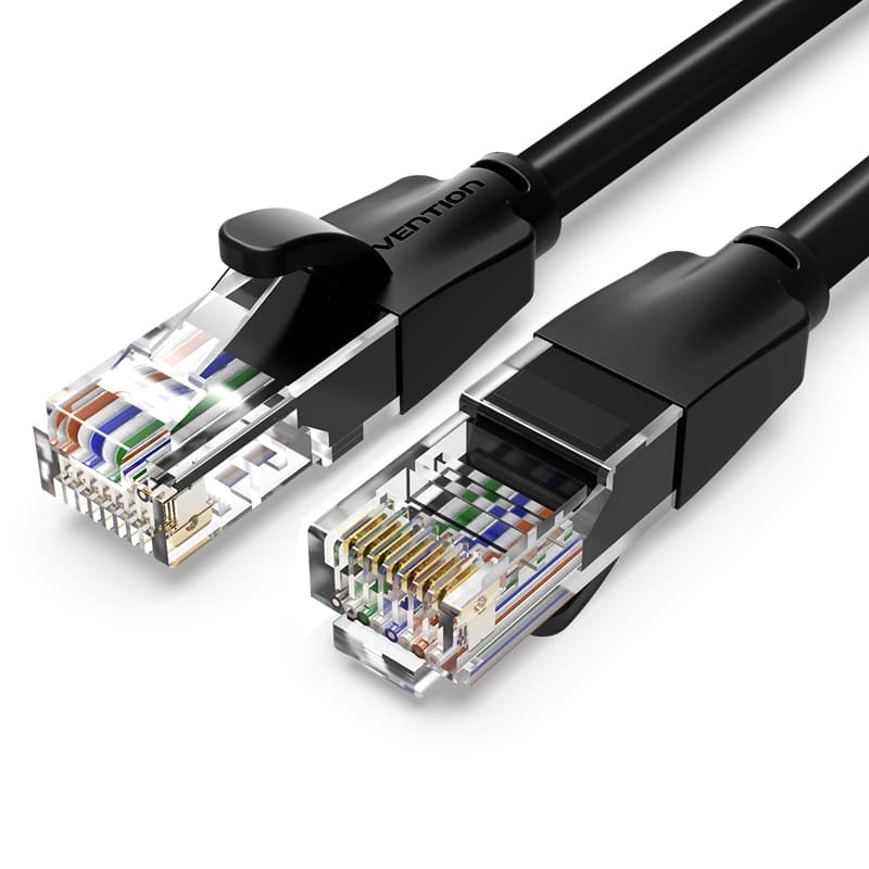VENTION Cat 6 UTP Ethernet Patch Cable with Clear Connectors for High-Speed Network Connections