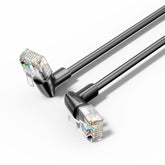 VENTION Cat 6A UTP Ethernet Patch Cable Right Angle and 360 Rotate plug Oxygen-free Copper