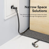 VENTION Cat 6A UTP Ethernet Patch Cable Right Angle and 360 Rotate plug Oxygen-free Copper