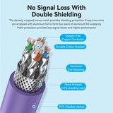 VENTION Cat 6A Industrial Ethernet SFTP Flexible Patch Cable 10Gbps with Oxygen-Free Copper shielding features