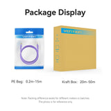 VENTION Cat 6A Industrial Ethernet SFTP Flexible Patch Cable 10Gbps Oxygen-Free Copper in packaging display