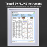 Test report for VENTION Cat 6A SFTP Industrial Ethernet Cable, demonstrating high quality and reliability by FLUKE
