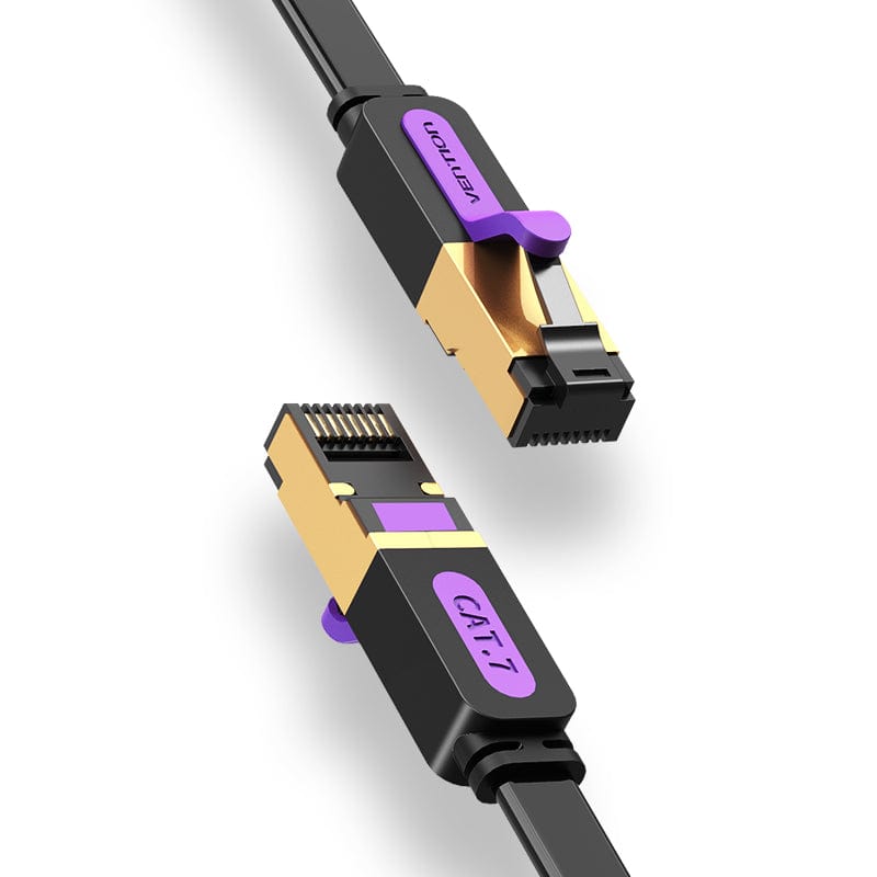 VENTION Cat 7 Ethernet Flat Cable 10 Gbps for High-Speed Networking