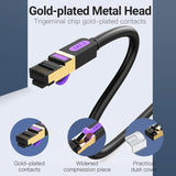 VENTION Cat.7 Ethernet Cable with gold-plated metal head and practical dust cover for optimal connectivity