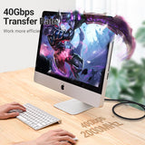 VENTION Cat 8 SFTP Ethernet cable supporting 40Gbps transfer rate for high-speed connections