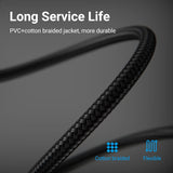 VENTION Cat 8 SFTP Ethernet cable with durable PVC and cotton braided jacket for long service life