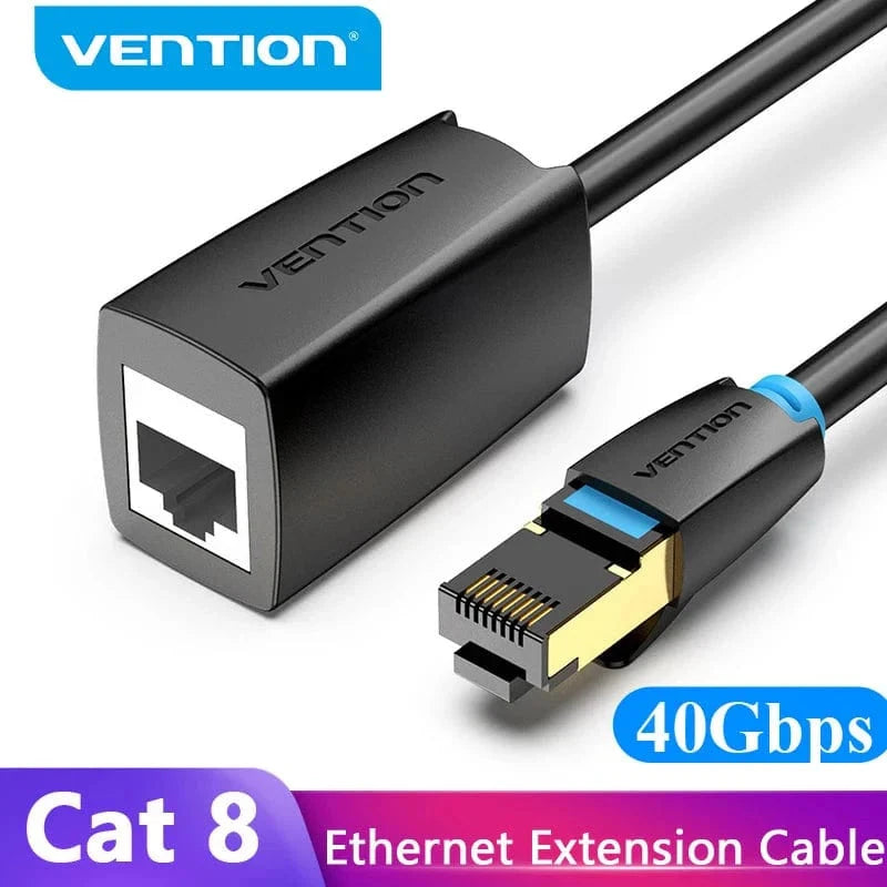 VENTION Cat 8 SFTP Ethernet extension cable for fast 40Gbps data transmission and reliable connections