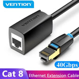 VENTION Cat 8 SFTP Ethernet extension cable for fast 40Gbps data transmission and reliable connections