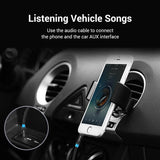 Vention cotton braided AUX audio cable connecting phone to vehicle audio system for clear sound