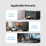 VENTION cotton braided RCA cable for connecting speakers, sound bars, and home theaters