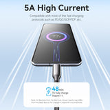 VENTION Cotton Braided USB 2.0 C Male to C Male 5A Cable Zinc Alloy Type