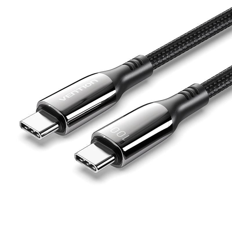 VENTION Cotton Braided USB 2.0 C Male to C Male 5A Cable Zinc Alloy Type