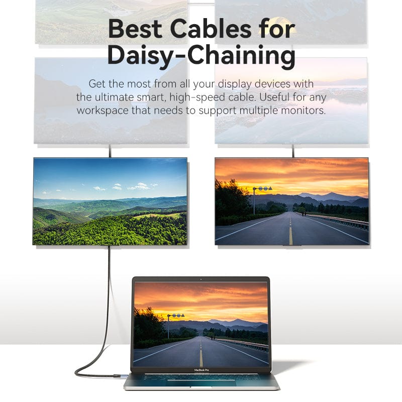 VENTION Cotton Braided USB 4.0 Type-C Male to Type-C Male 5A Cable 1M Aluminum Alloy Type