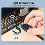 VENTION display port to HDMI cable with tight clip design for secure connection