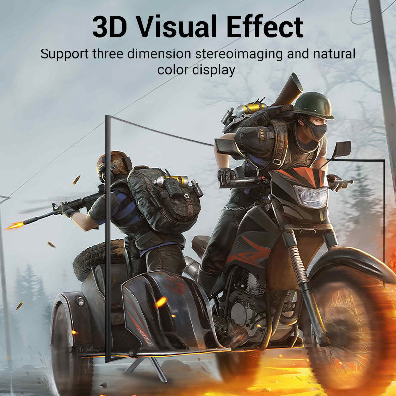 Vention DisplayPort cable for gaming setups ensuring 3D visual effects and vibrant color display