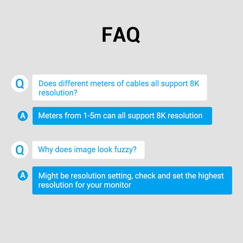 Vention DisplayPort cable for gaming setups supporting 8K resolution and high refresh rates