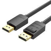 VENTION DisplayPort cable with gold-plated connectors for high-definition video and audio transmission