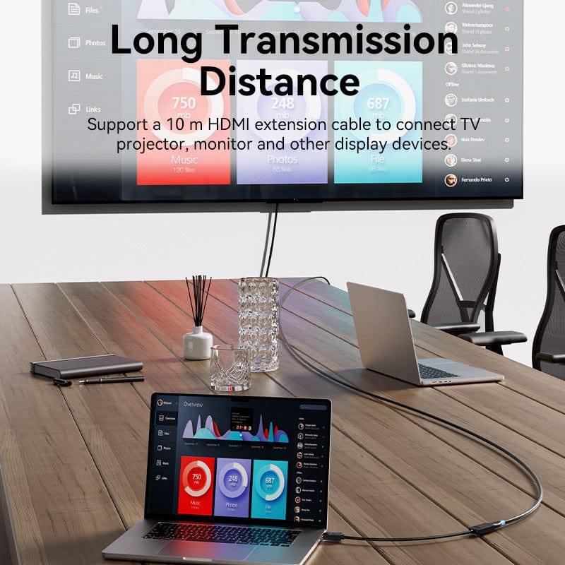 VENTION DP to HDMI 4K@60Hz Converter 0.15M Black