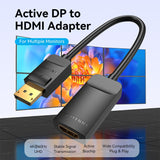 VENTION DP to HDMI 4K@60Hz Converter 0.15M Black