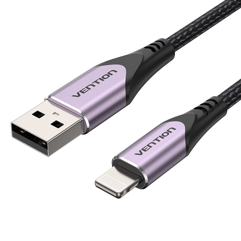 VENTION Durable Lightning cable for iPhone with a flexible design and reinforced connectors