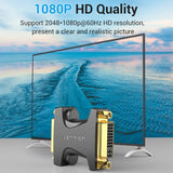 VENTION DVI (24+5) Female to Female Adapter Black