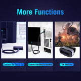 VENTION Flat HDMI Cable connecting TV box to TV and desktop to monitor for enhanced multimedia experiences